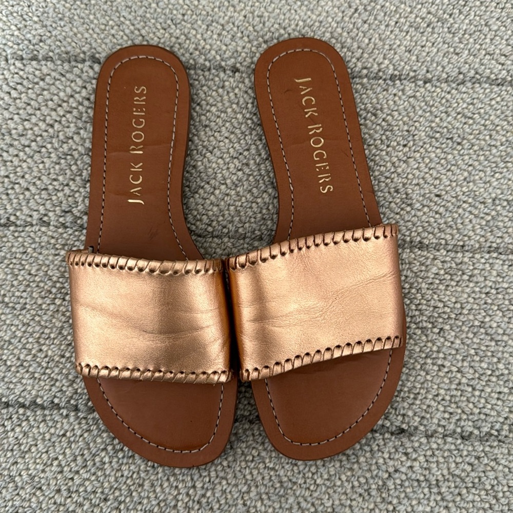 Jack Rogers Sofia Leather slide women’s size 7